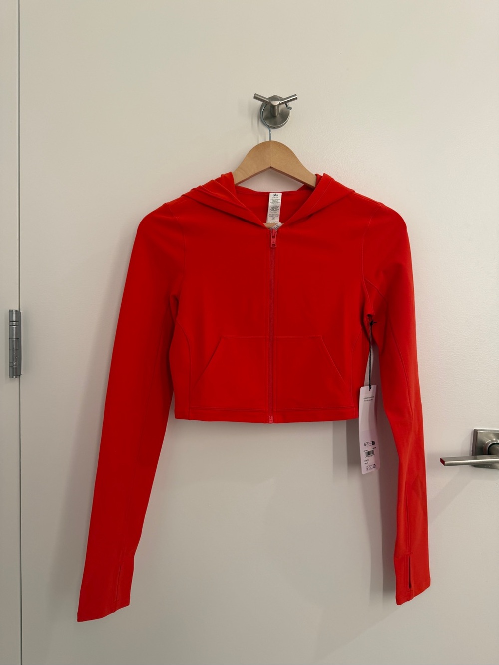 ALO Yoga Bright Red Fitted Jacket - Picture 7 of 8